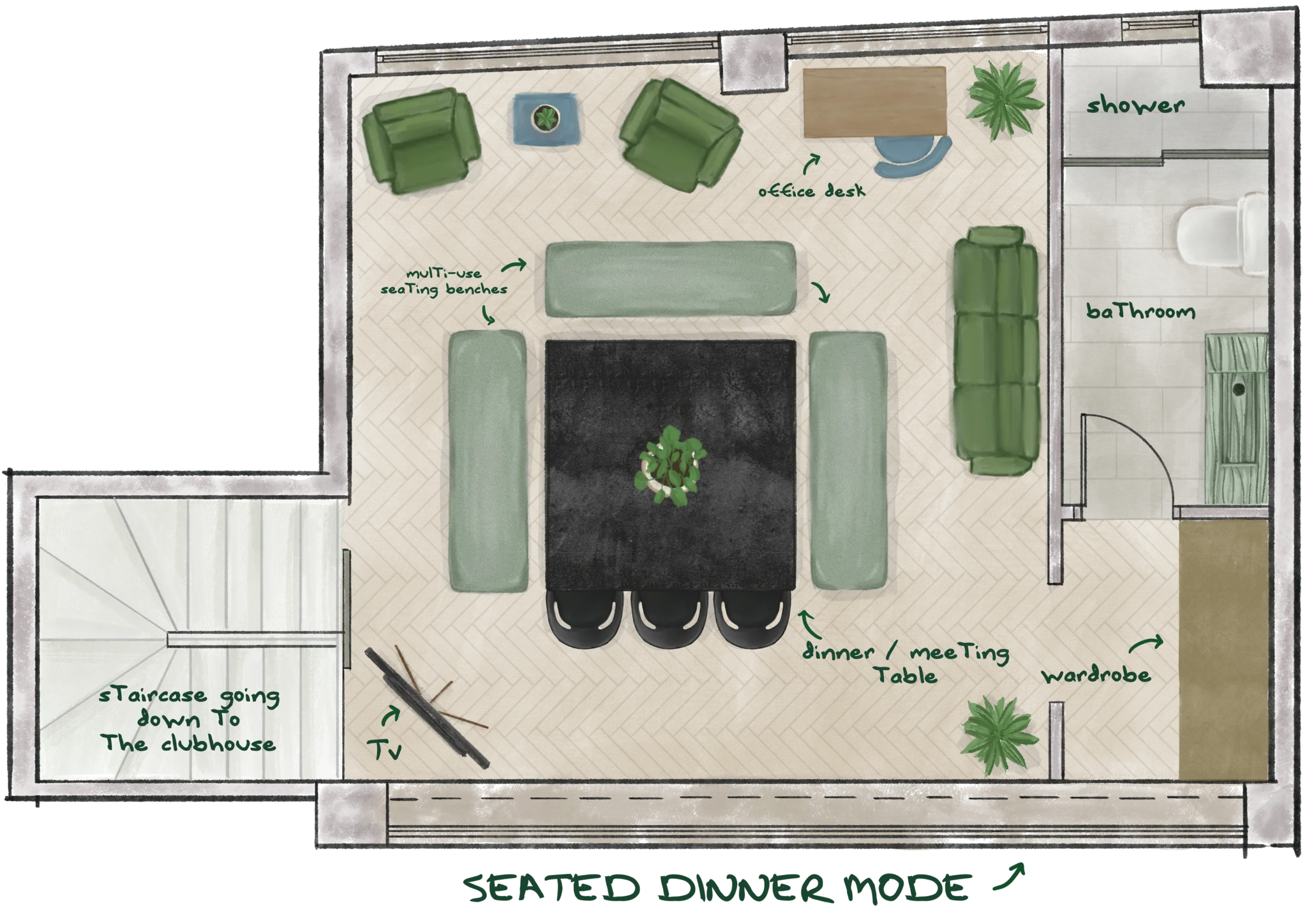 Apart Club House – Salon Privee Seated Dinner Mode