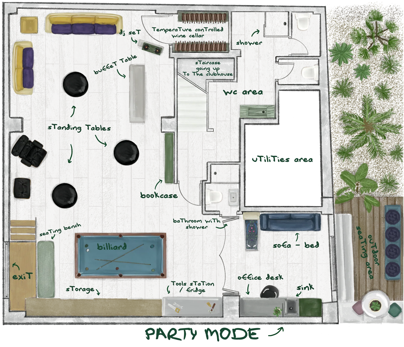 Apart Club House – Workshop Party Mode